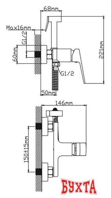 Смеситель Diadonna Д47-19119QH 4