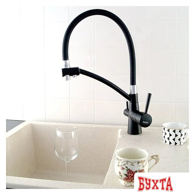 Смеситель Potato P4077BL 2