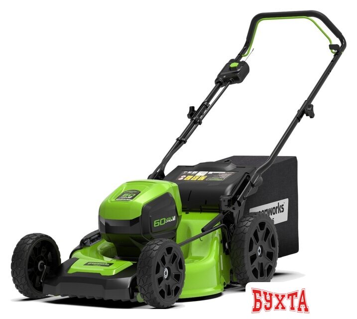 Газонокосилка Greenworks GD60LM46SP (с 1-м АКБ 4 Ah) 2