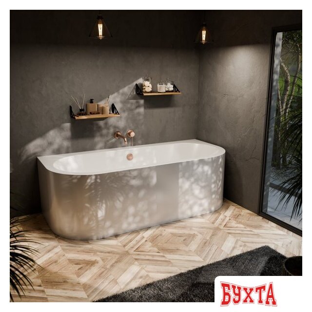 Ванна Bonito Home Aura 170x75 BH-AU-104-170W/St (с ножками) 4