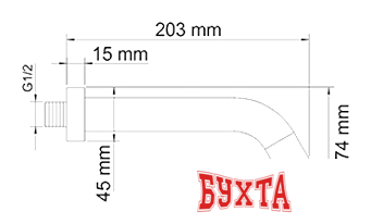 Излив Wasserkraft A018 3