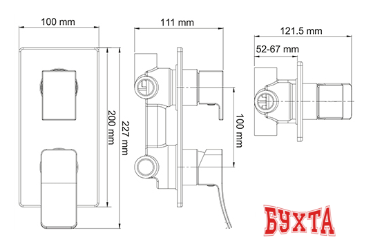 Смеситель Wasserkraft Aller 10671 2