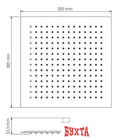 Душевая лейка Wasserkraft A162 3