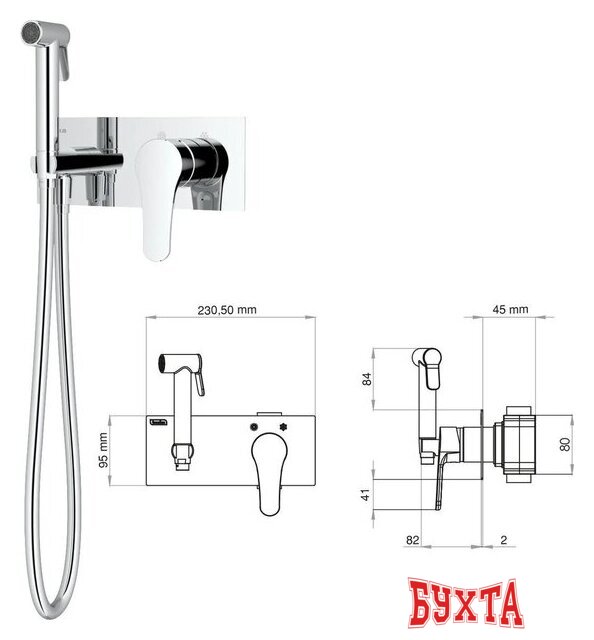 Гигиенический душ Teska Elsa Pro BTK6406 4