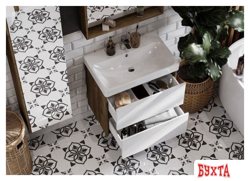 Мебель для ванных комнат Акватон Тумба под умывальник Сканди 70 1A251801SDZ90 2