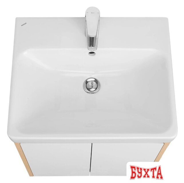 Мебель для ванных комнат Акватон Тумба под умывальник Сканди Doors 55 1A278801SDB20 (белый/дуб верона) 3