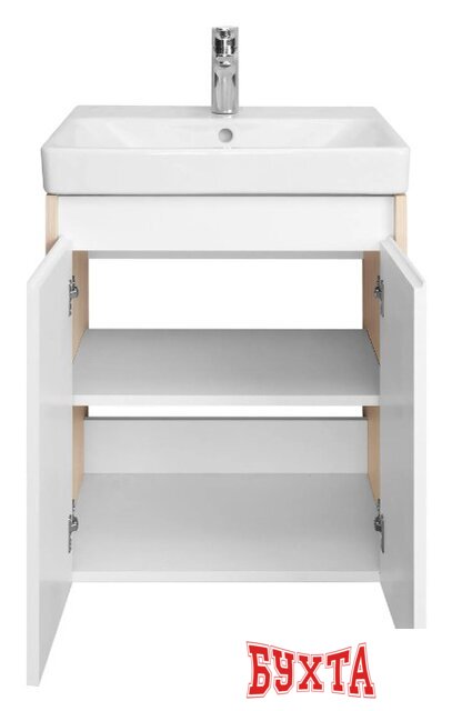 Мебель для ванных комнат Акватон Тумба под умывальник Сканди Doors 55 1A278801SDB20 (белый/дуб верона) 5