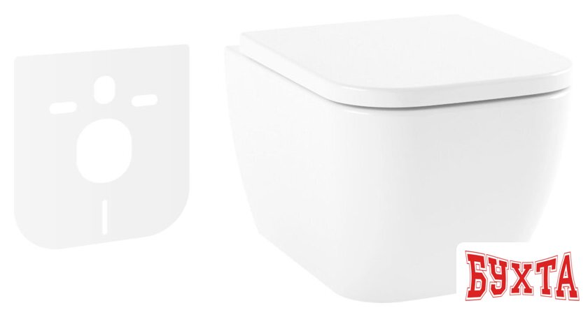 Унитаз подвесной Lavinia Boho One Compacto 21010003 (чаша, пневмокрышка, шум-я)