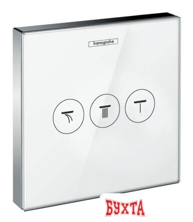 Переключатель режимов Hansgrohe ShowerSelect Glass 15736400 (белый/хром)