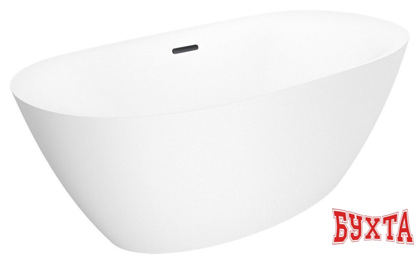 Ванна Wellsee Enjoy e Amedeo 175x83 23740103R (отдельностоящая ванна белый глянец, экран, ножки, сифон-автомат матовый черный) 2