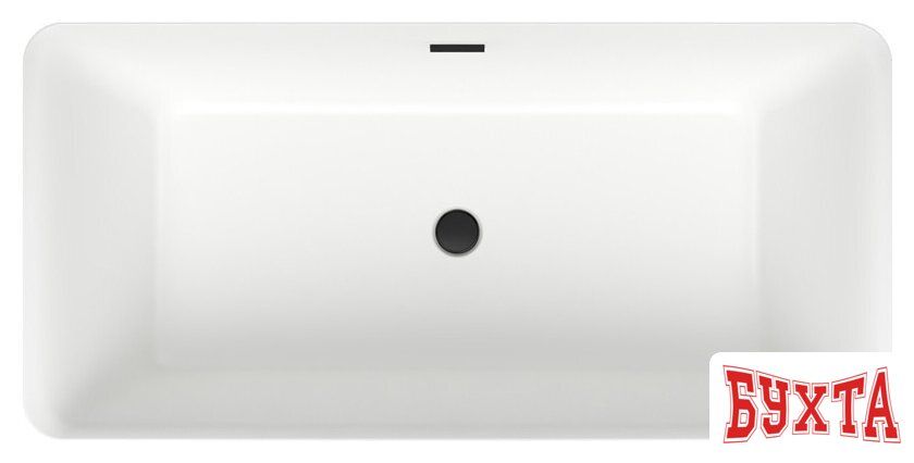 Ванна Wellsee DeSire 159,5x77 231501003 (отдельностоящая ванна белый глянец, экран, ножки, сифон-автомат матовый черный) 4