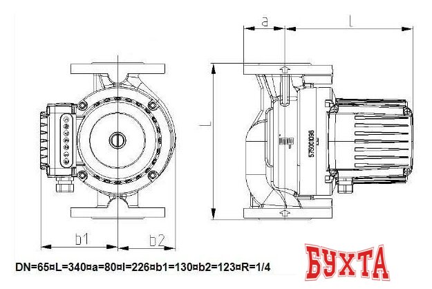 Циркуляционный насос IMP Pumps GHNbasic II 65-120F 3