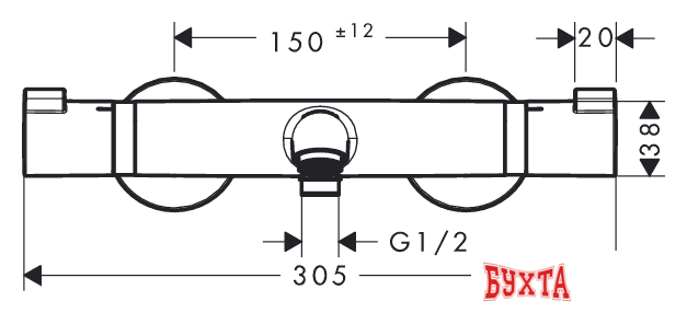 Смеситель Hansgrohe Ecostat 13114000 (хром) 2