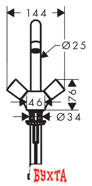 Смеситель Hansgrohe Logis 71222000 3
