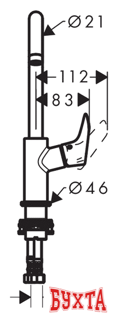 Смеситель Hansgrohe Logis 71130000 3