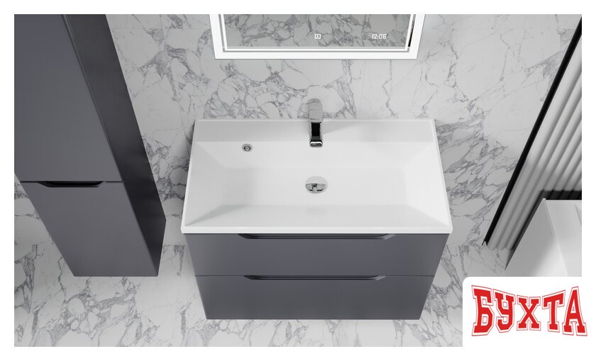 Мебель для ванных комнат Raval Тумба под умывальник Wector 100 Wct.01.100/P/A/MD 5