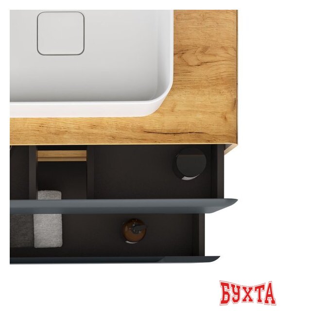 Мебель для ванных комнат Raval Тумба под умывальник Coste 60 Cst.01.60/P/W/RL 5