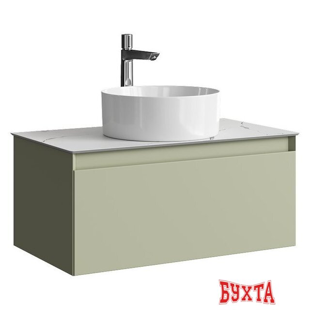 Мебель для ванных комнат Aqwella Тумба под умывальник Geometria GE01081SH+STG814X476MW