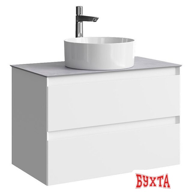 Мебель для ванных комнат Aqwella Тумба под умывальник Geometria GE01082WM+STG814X476GS