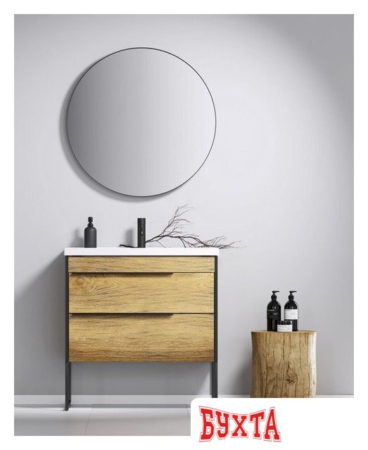 Мебель для ванных комнат Aqwella Тумба с умывальником Fargo 1010 FRG0110DB+4640021065204+FRGN440