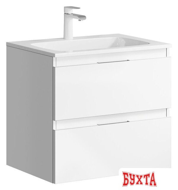 Мебель для ванных комнат Aqwella Тумба с умывальником Malaga 60 ACC0106W+Mal.06.04.D