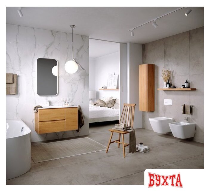 Мебель для ванных комнат Aqwella Зеркало RM 50x90 RM0205W (белый) 3