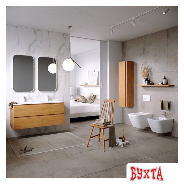 Мебель для ванных комнат Aqwella Зеркало RM 50x90 RM0205W (белый) 4