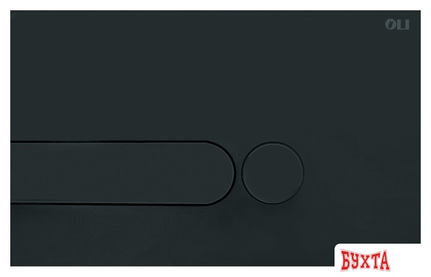 Панель смыва OLI Iplate 670005 (черный soft-touch)
