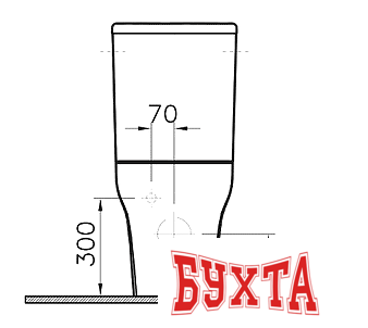 Унитаз напольный Vitra Zentrum [9012B003-7202] 5