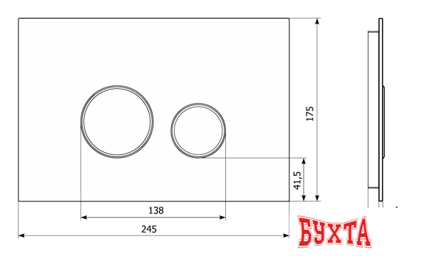 Панель смыва Lavinia Boho Relfix 3805004W (белый) 4