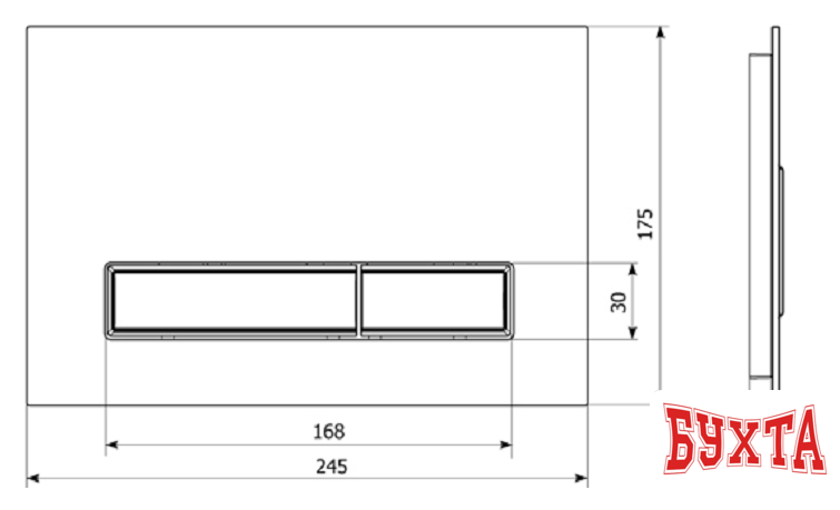 Панель смыва Lavinia Boho Relfix 3805005V (фиолетовый) 5