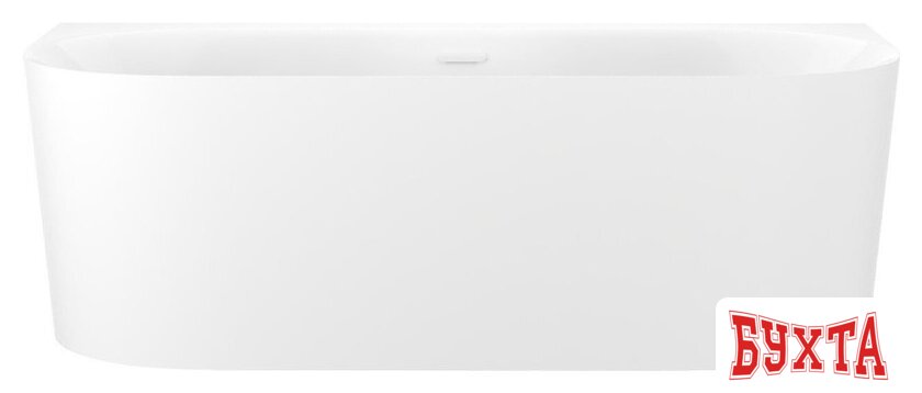 Ванна Wellsee Collaro 180x80 28910202R (пристенная ванна белый глянец, экран, ножки, сифон-автомат глянцевый белый) 1