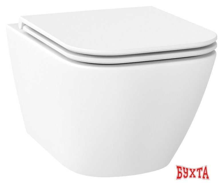 Унитаз подвесной Wellsee Pure BY Wellsee RimFree 182603001 (чаша, пневмокрышка, матовый белый)