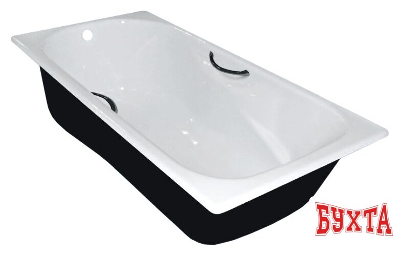 Ванна Универсал Сибирячка 150x75 (с отверстиями для ручек, хром. ручки, ножки) 2