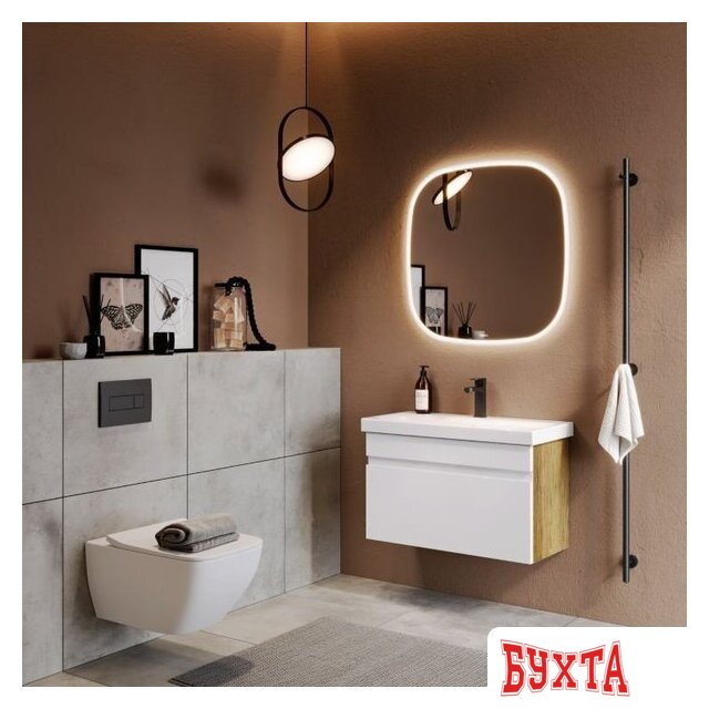 Мебель для ванных комнат Aqwella Зеркало Aura AUR0208AH 3