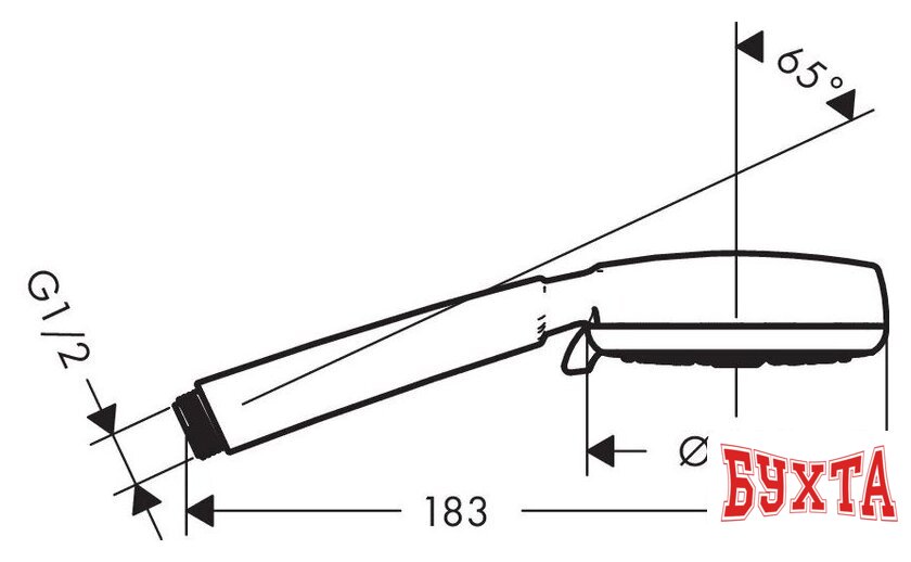Душевая лейка Hansgrohe Crometta 100 Multi [26823400] 2