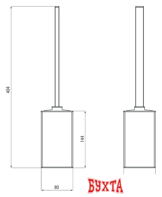 Ершик для унитаза Deante Mokko ADM A712 (белый) 3