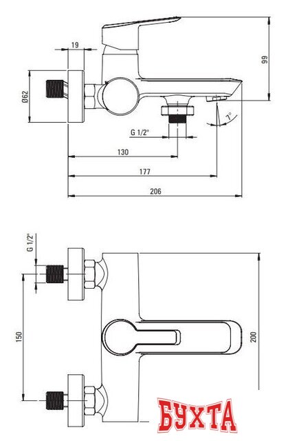 Смеситель Deante Arnika BQA 010N 2