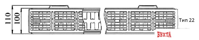 Стальной панельный радиатор Prado Classic тип 22 500x1200 2