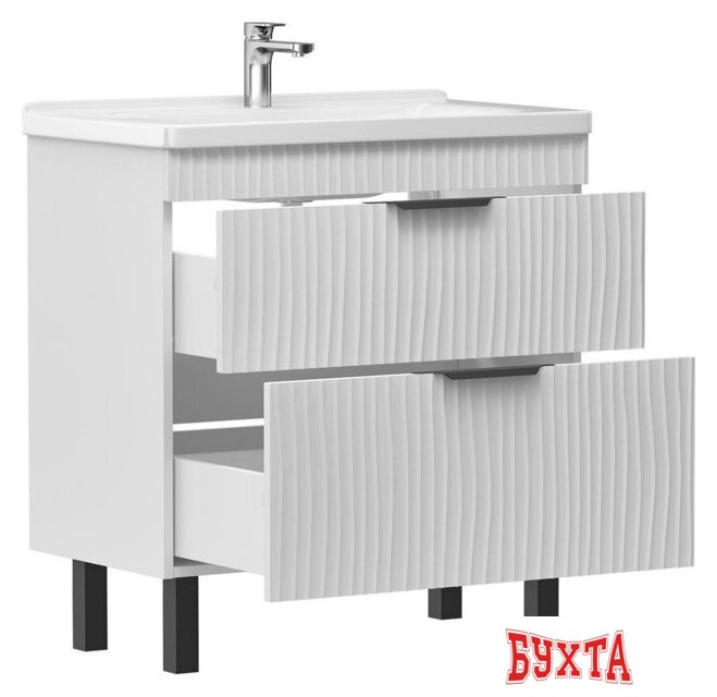 Мебель для ванных комнат Volna Тумба с умывальником Lotty 80.2Y Миранда + Миранда 80 (напольная) 5