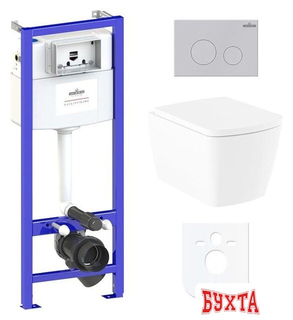 Унитаз подвесной Lavinia Boho Relfix Aveo Rimless 6 в 1 77040127 (матовый пластик) 1