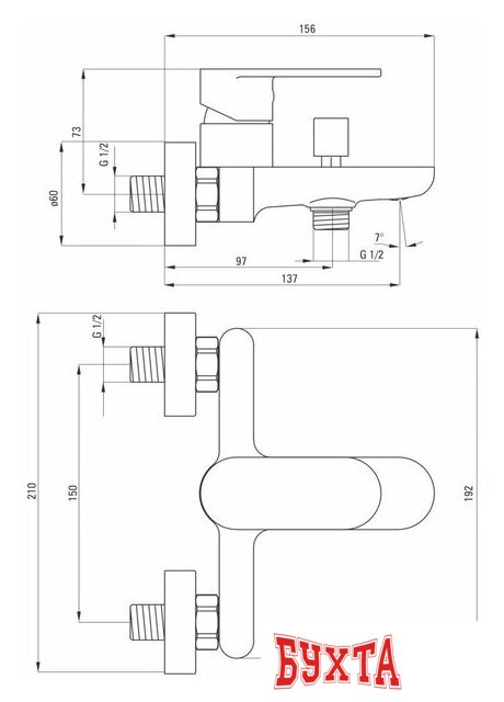 Смеситель Deante Alpinia BGA 010M 2