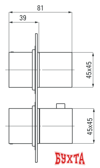 Смеситель без скрытого механизма Deante BXY 0EAT 3