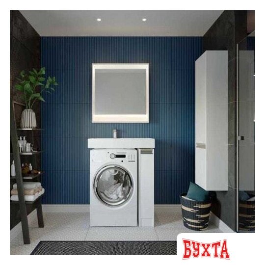 Мебель для ванных комнат Акватон Шкаф-пенал Лондри 34 1A236203LH010 (белый) 4