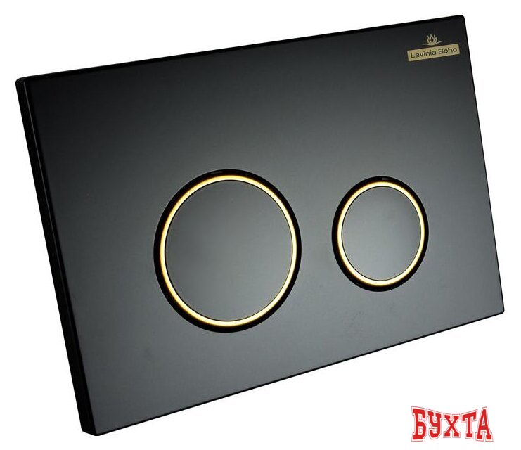 Панель смыва Lavinia Boho Relfix 38050803 (матовый черный/золотой глянец) 2