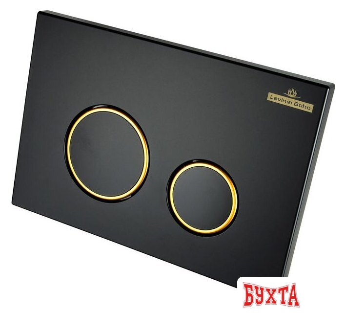 Панель смыва Lavinia Boho Relfix 38050803 (матовый черный/золотой глянец) 3
