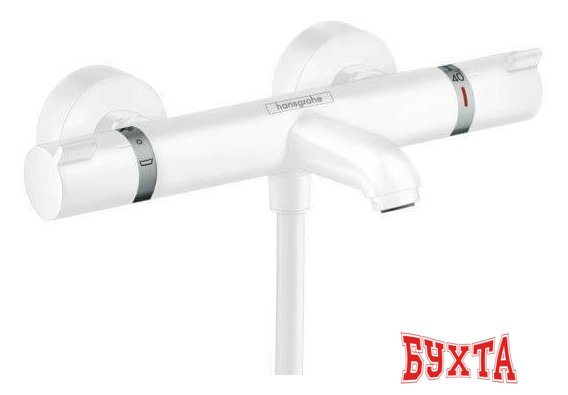 Смеситель Hansgrohe Ecostat 13114700 (белый) 1