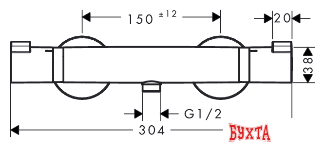 Смеситель Hansgrohe Ecostat 13116670 2