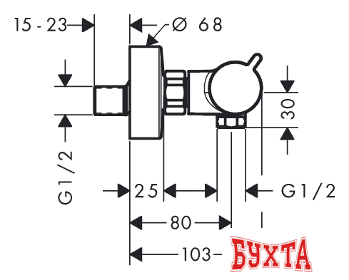 Смеситель Hansgrohe Ecostat 13116670 3