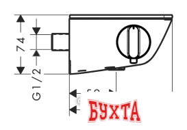 Смеситель Hansgrohe Ecostat Select 13161400 2